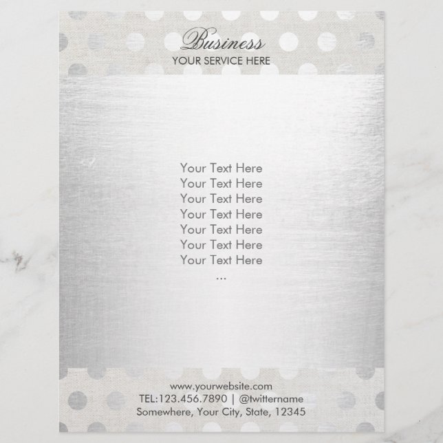 Flyer Cabelo e Belezas Salões de Prata Modernos (Frente)