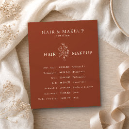 Flyer Cabelo e Maquiagem para Casamento com Orçamento Te