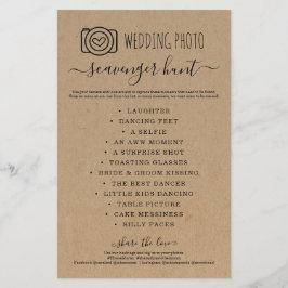 Flyer Caça ao Tesouro de Fotos de Casamento Jogo Eu Espi