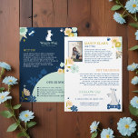 Flyer Cachorro Feliz Cachorro Floral Marinho Botânico Se<br><div class="desc">O panfleto perfeito para o seu negócio de serviços de assistência a animais. Nós ilustramos este lindo cachorro adorável com suas patas criadas. Lindas flores botânicas são desenhadas em uma bela paleta colorida de verde-menta, rosa-pincel, amarelo-mostarda e azul-marinho. Adicione seus próprios títulos e texto. O verso do folheto apresenta um...</div>