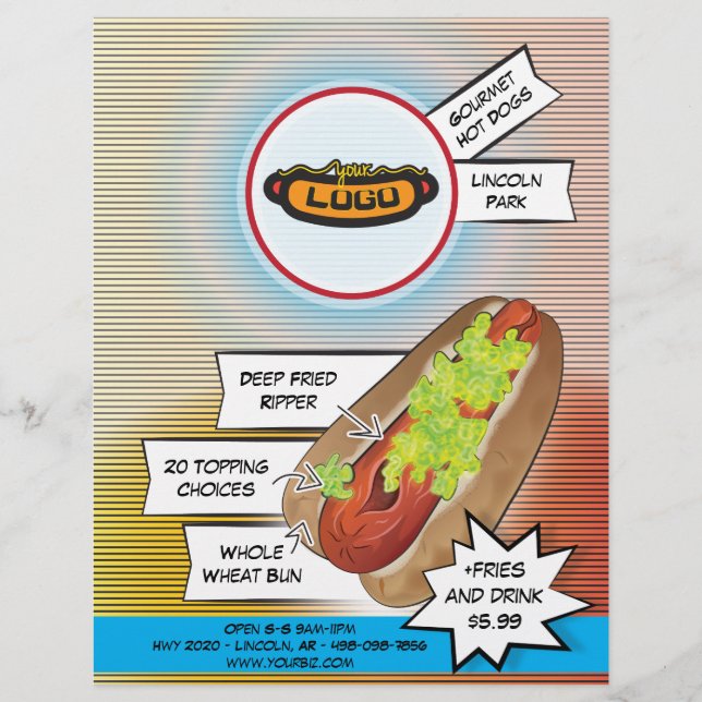Flyer Cachorro Quente "Ripper" (Frente)