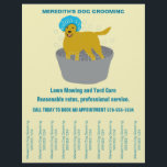 Flyer Cachorros-Cachorros-Alvenaria-Cachorros<br><div class="desc">Promova seu negócio de limpeza de cães com este folheto com faixas rasgadas com seu nome comercial e número de telefone. Com a ilustração fofinha de um cão vestindo um boné de chá azul chá numa banheira de lavagem de metal, este folheto de marketing é perfeito para os ranários de...</div>