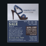 Flyer Calçado feminino, publicidade na loja de roupas fe<br><div class="desc">Calçado feminino,  panfleto publicitário feminino na loja de roupas por Cartão de visita.</div>