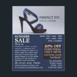 Flyer Calçado feminino, publicidade na loja de roupas fe<br><div class="desc">Calçado feminino,  panfleto publicitário feminino na loja de roupas por Cartão de visita.</div>