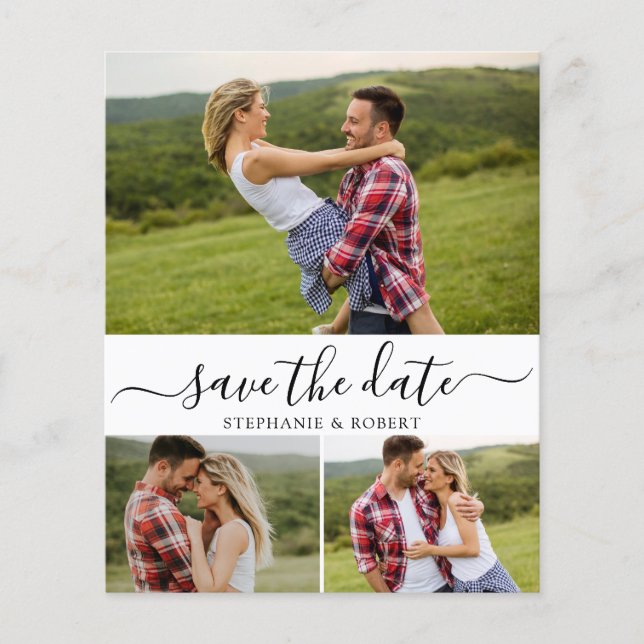 Flyer Cálculo Orçamental 3 Colagem Fotográfica Salvar Da (Frente)