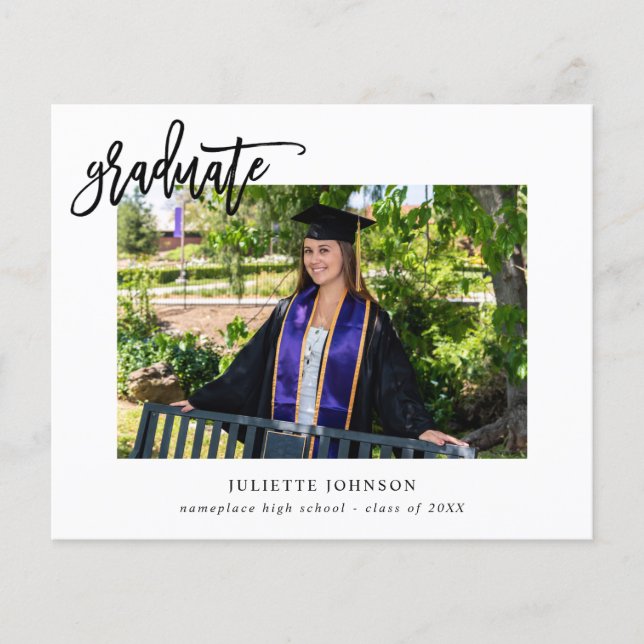 Flyer Caligrafia do Formando Orçamental Dois Anúncios Fo (Frente)