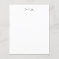 Caligrafia Minimalista Branca Simples