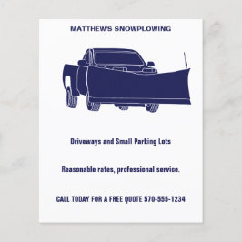 Flyer Caminhão Pickup de Limpeza de Neve com Lâmina de N