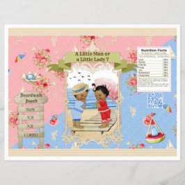 Flyer Caminho de Borda Victoriana Praia Gênero Revelação