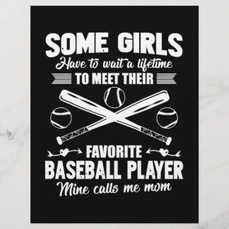 Flyer Camiseta de Mãe de Beisebol