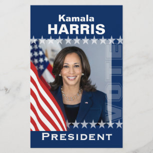 Flyer Campanha de Kamala Harris Modelo