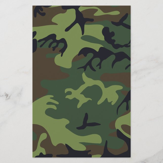 Flyer Camuflagem Militar Floresta Verde (Frente)