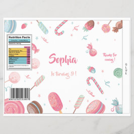 Flyer Candyland Chips Bag Wrapper Party Favor Bag