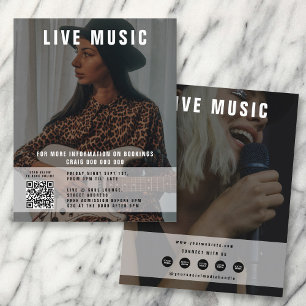 Flyer Cantor Musical 2 Foto Promocional de Mídia Social