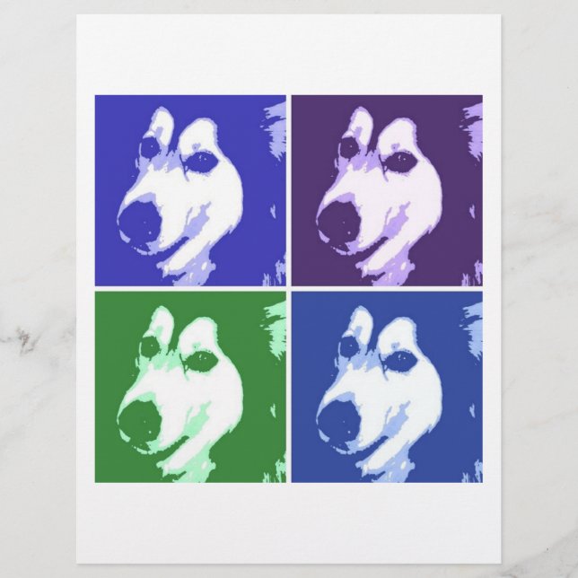 Flyer Cão Malamute (Frente)