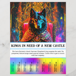 Flyer Cão pastor lobo alemão