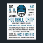 Flyer Capacete Azul de Futebol, Anúncio do Campo de Fute<br><div class="desc">Capacetes Azuis De Futebol,  Folhetos De Publicidade De Campo De Futebol Da Loja De Cartão de visita.</div>