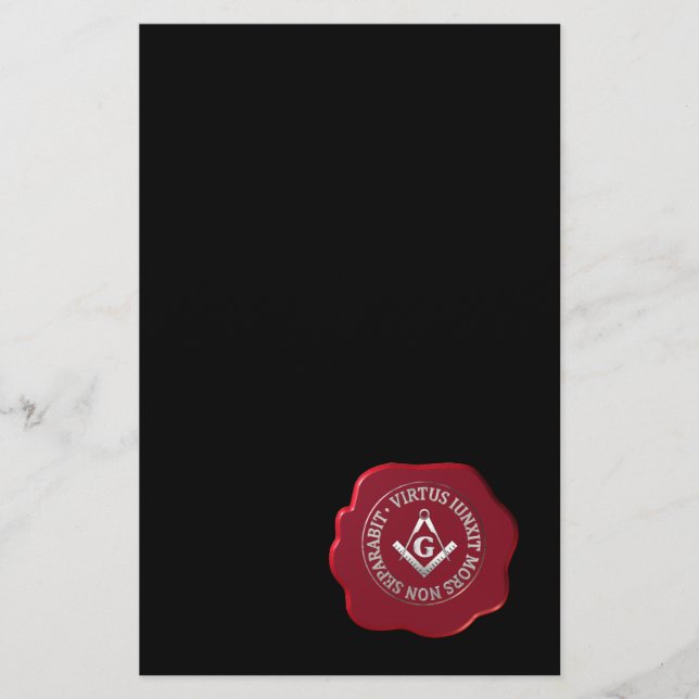 Flyer Carimbo de cera maçônica (Frente)