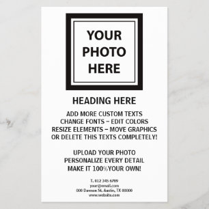 Flyer Carregar Foto de Imagem e Adicionar Texto - Person