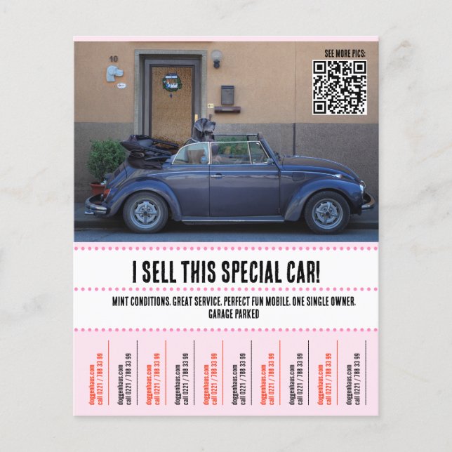 Flyer Carro à venda  (Frente)