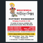 Flyer Cartoon Potter, Classes de Potteria, Potters Adver<br><div class="desc">Cartoon Potter,  Turmas De Potéria,  Folhetos Publicitários De Potters Pela Loja De Cartão de visita.</div>