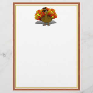 Flyer Cartoon Turgrim de Ação de Graças