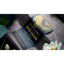 Flyer Casa Aberta do Estúdio de Terapia de Massagem YOGA