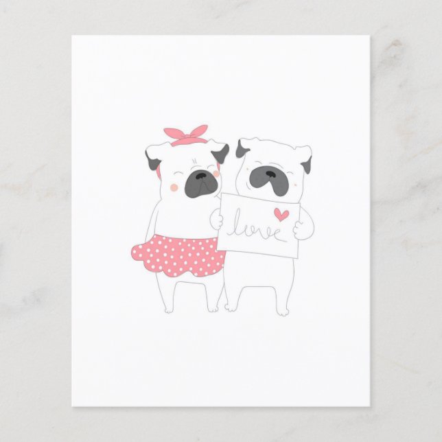 Flyer Casal Bonito, Bulldog Francês | Pão-Cão (Frente)