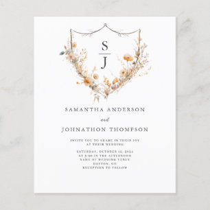 Flyer Casamento de Flores Silvestres dentro do Orçamento