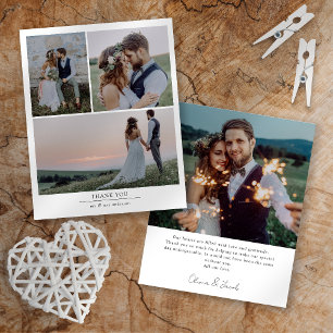 Flyer Casamento de Foto Minimalista 4 - Obrigado