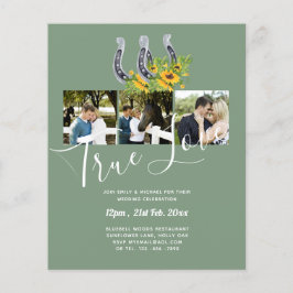 Flyer Casamento de Foto Rustic Country do Sul