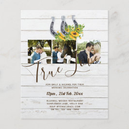 Flyer Casamento de Foto Rustic Country do Sul