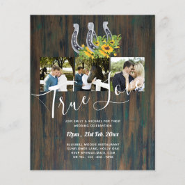Flyer Casamento de Foto Rustic Country do Sul