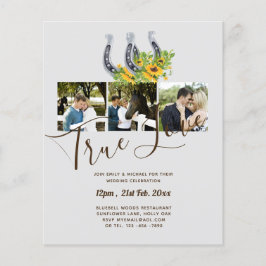 Flyer Casamento de Foto Rustic Country do Sul