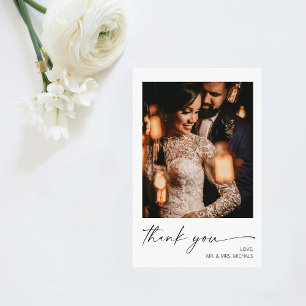 Flyer Casamento de Fotos Instantâneas de Caligrafia Mod