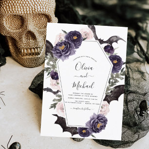Flyer Casamento de Halloween do Orçamento outono Queda E
