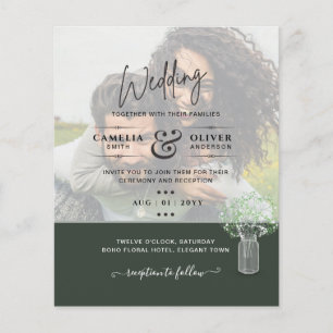 Flyer Casamento de OVERLAY FOTO Gypsophila no ORÇAMENTO
