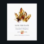 Flyer Casamento dos Cristais dos Olhos de Tiger Salve a<br><div class="desc">Casamento de cristais oculares com tigres de aquarelas salve o cartão. Por favor,  note-se que este convite orçamental está no papel de folheto e é muito fino. Os envelopes não estão incluídos. Para convites mais espessos com envelopes incluídos e produtos correspondentes no mesmo tema,  consulte a coleção abaixo.</div>