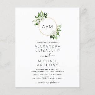 Flyer Casamento Emerald Green Greenery