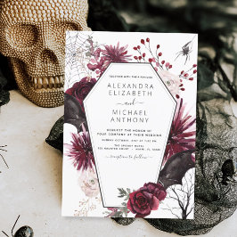 Flyer Casamento Escuro do outono do Halloween do Orçamen