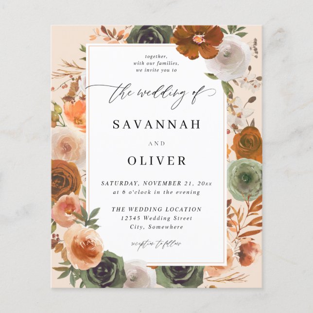 Flyer Casamento Floral S2 - BGE (Frente)