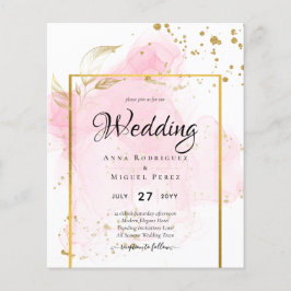 Flyer CASAMENTO OURO ROSA Tinta Alcoólica Abstrata