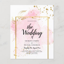 Flyer CASAMENTO OURO ROSA Tinta Alcoólica Abstrata