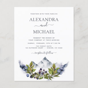 Flyer Casamento Russo da Montanha do Orçamento