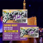 Flyer Casino Chips, Noite do cassino, Indústria de jogos<br><div class="desc">Casino Chips,  Noite De Casino,  Folhetos De Publicidade Da Indústria De Jogos Pela Loja De Cartão de visita.</div>