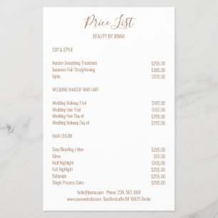 Flyer Castanho Branco Simples