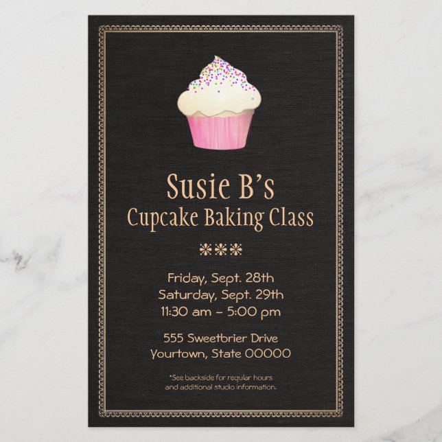 Flyer Catarina Cupcake Padaria Pastelaria Chef (Frente)