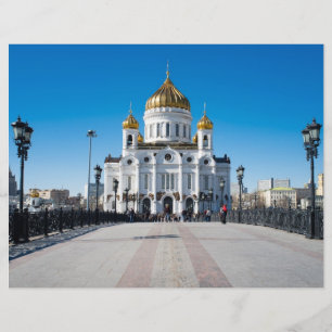 Flyer Catedral de Moscou o Cristo do Salvador