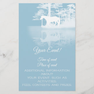 Flyer Cavalo Em Crepúsculo