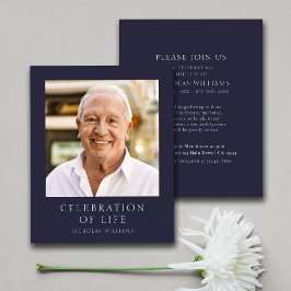 Flyer Celebração Clássica de Orçamento do Funeral de Fot